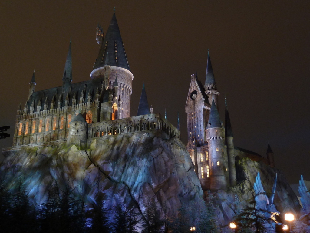 Das Hogwarts Castle Wallpaper 1024x768