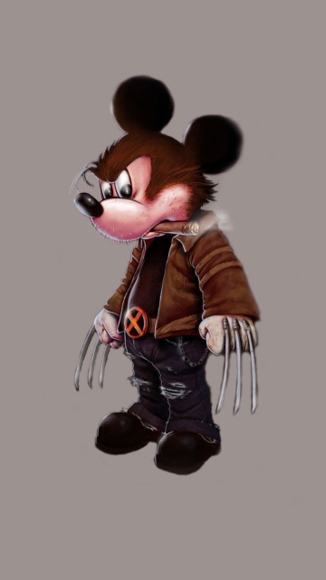 Das Mickey Wolverine Mouse Wallpaper 360x640