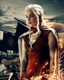 Sfondi Game of Thrones Daenerys Targaryen 128x160