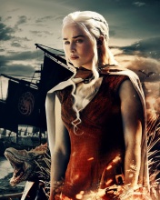 Game of Thrones Daenerys Targaryen wallpaper 176x220