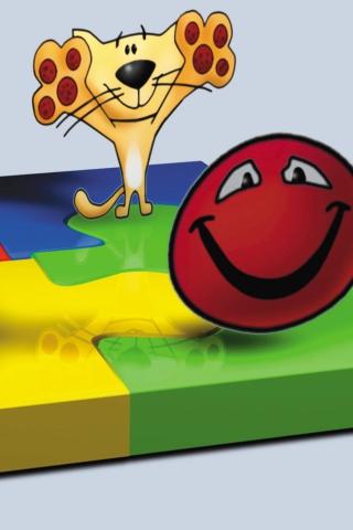 Screenshot №1 pro téma 3D Paper Clip Friends 320x480