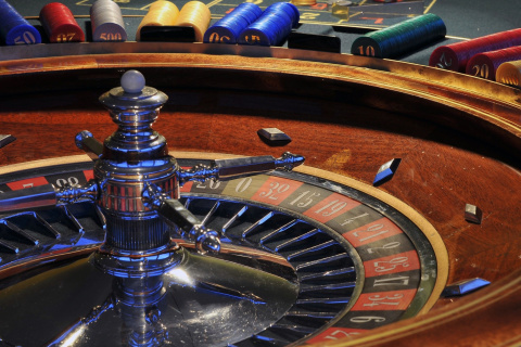 Roulette in Casino not Online Game wallpaper 480x320