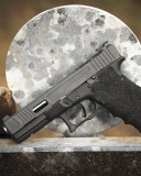 Das Glock 17 Austrian Pistol Wallpaper 128x160