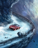 Das Extreme Driving Painting Wallpaper 128x160