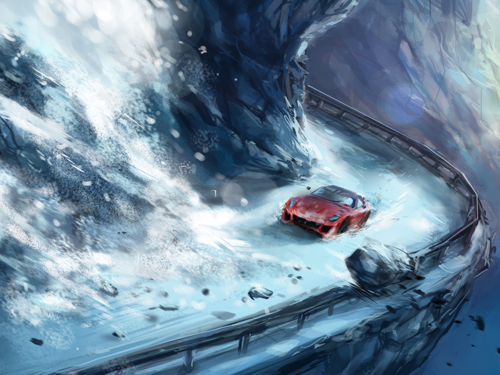 Screenshot №1 pro téma Extreme Driving Painting 1600x1200