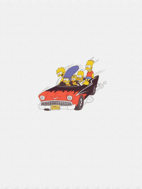 Das The Simpsons Wallpaper 480x640