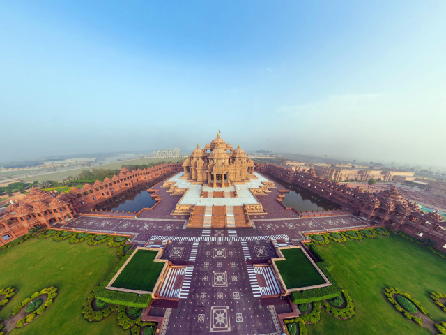 Sfondi Akshardham Delhi India 640x480