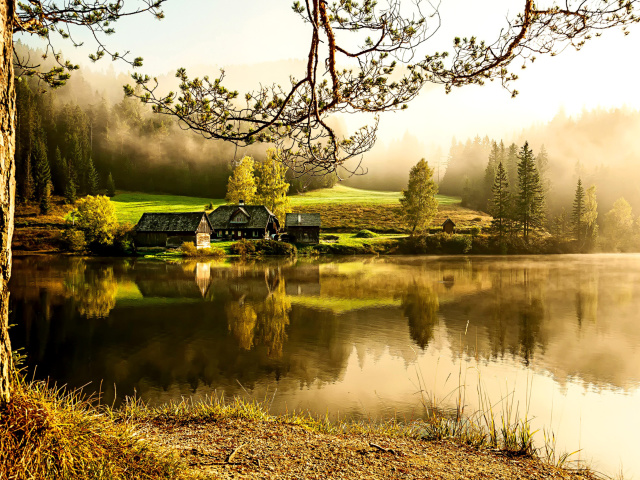 Обои Beautiful Countryside Scenery 640x480