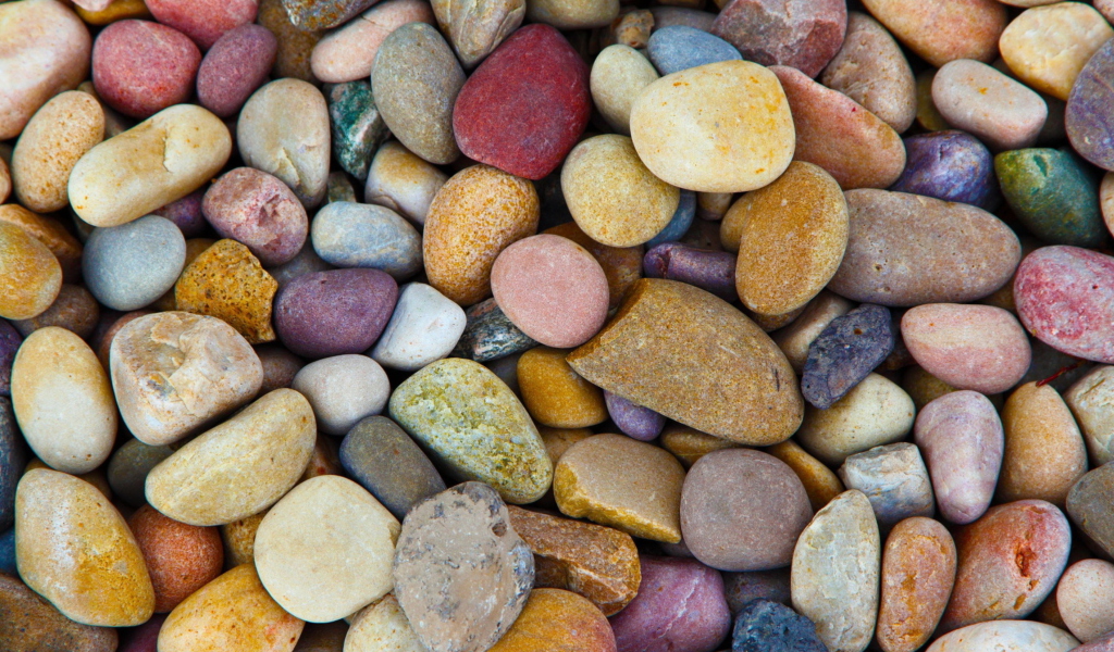 Das Colorful Pebbles Wallpaper 1024x600