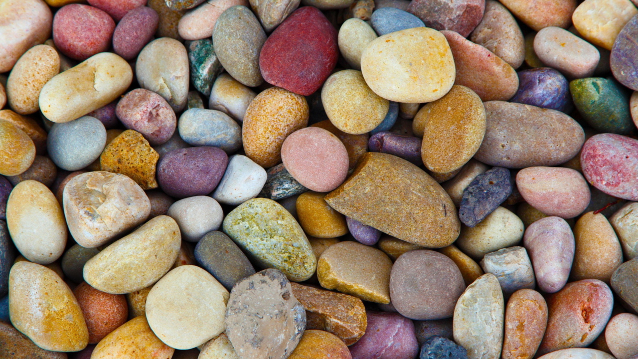 Fondo de pantalla Colorful Pebbles 1280x720