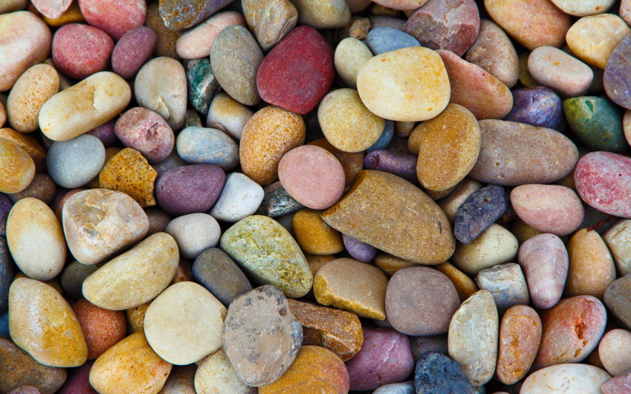 Das Colorful Pebbles Wallpaper 1280x800
