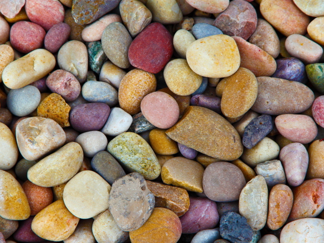 Colorful Pebbles wallpaper 640x480