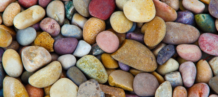 Colorful Pebbles wallpaper 720x320