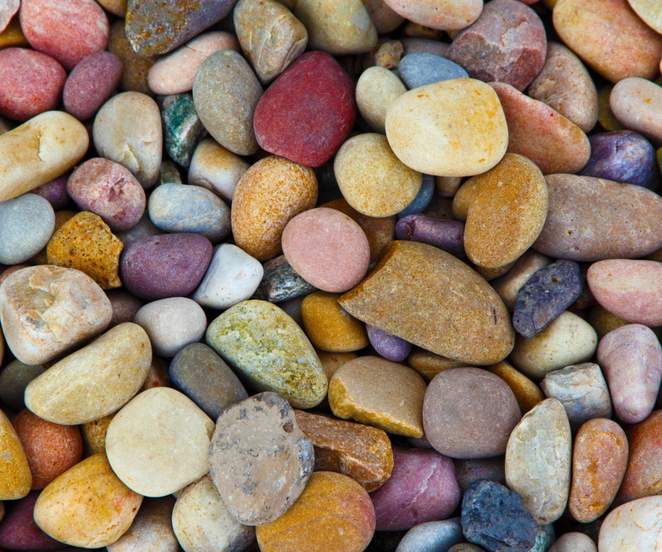 Das Colorful Pebbles Wallpaper 960x800