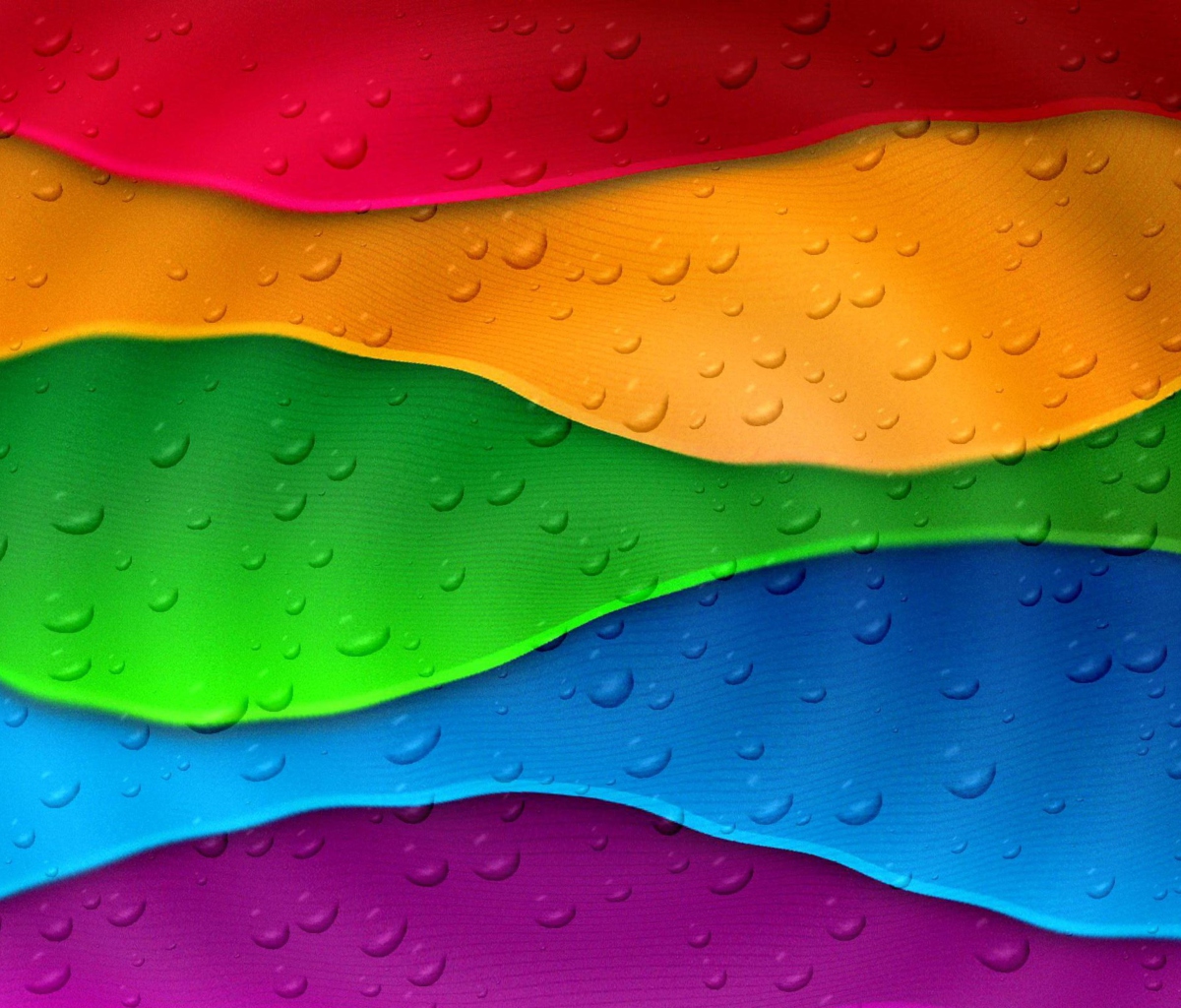 Rainbow Drops wallpaper 1200x1024