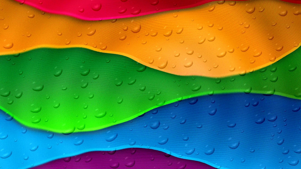 Rainbow Drops wallpaper 1280x720