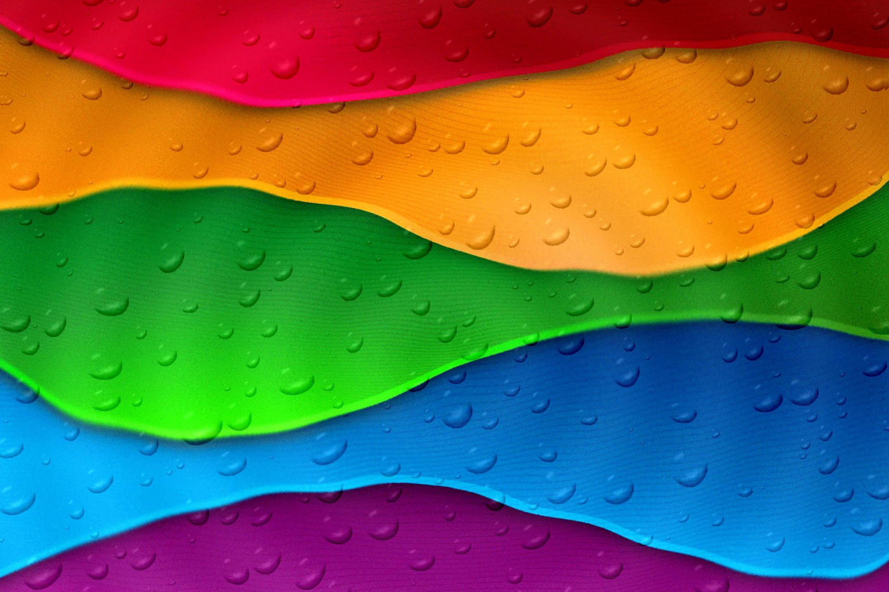 Das Rainbow Drops Wallpaper 2880x1920