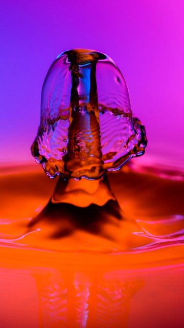 Fondo de pantalla Macro Splash 360x640