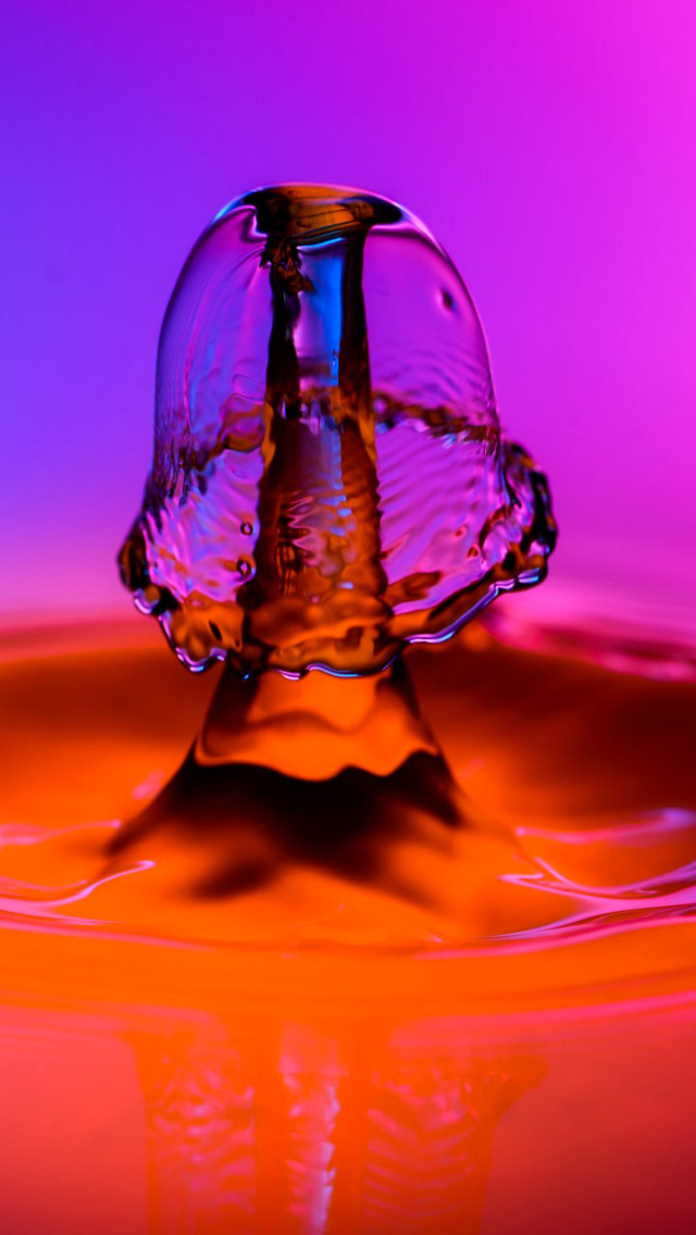 Macro Splash wallpaper 640x1136