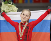 Das Julia Lipnitskaya Ice Skater Champion 2014 Wallpaper 176x144