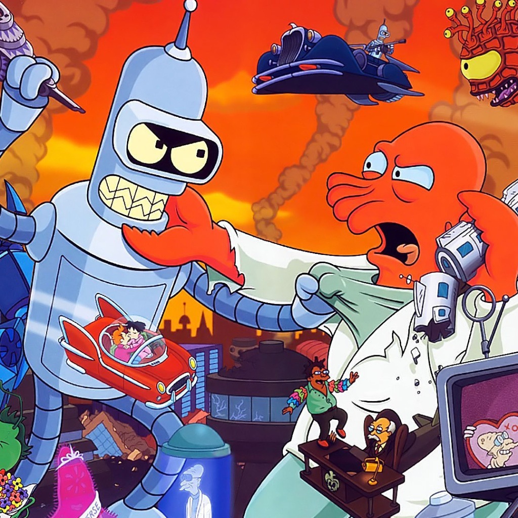 Das Futurama Wallpaper 1024x1024