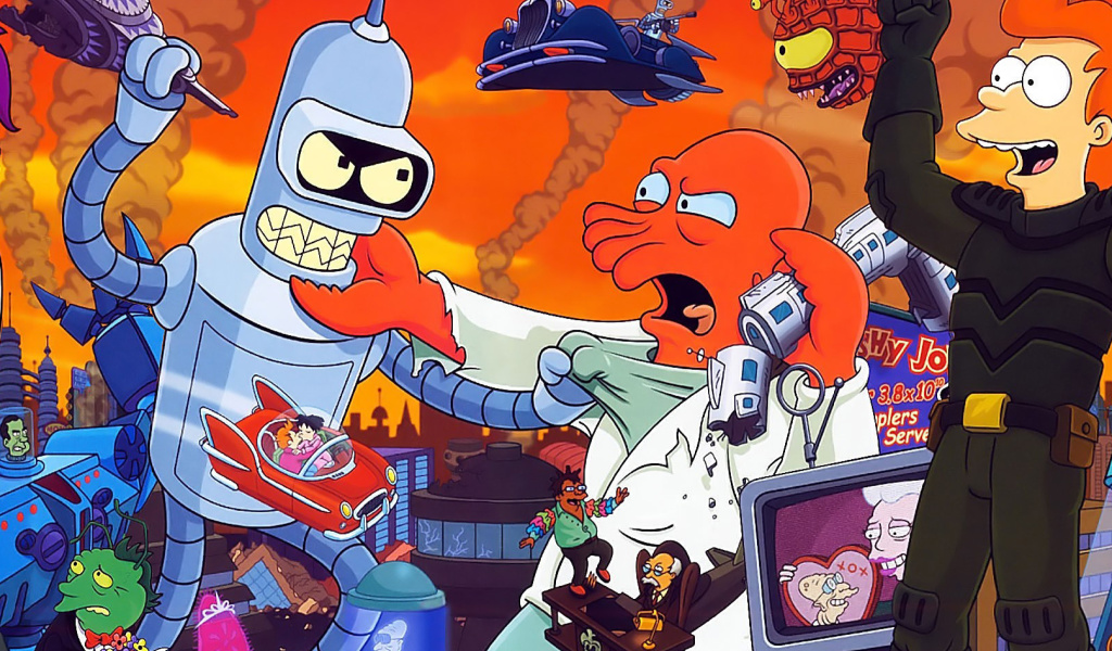 Sfondi Futurama 1024x600