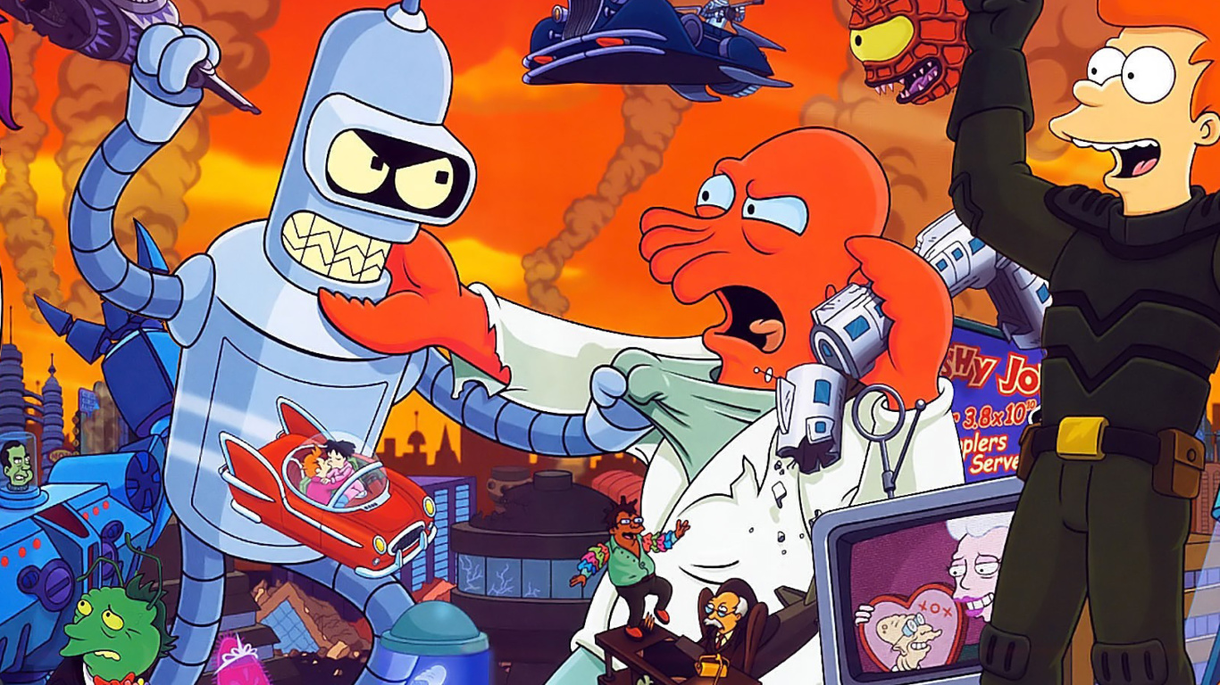 Futurama wallpaper 1366x768