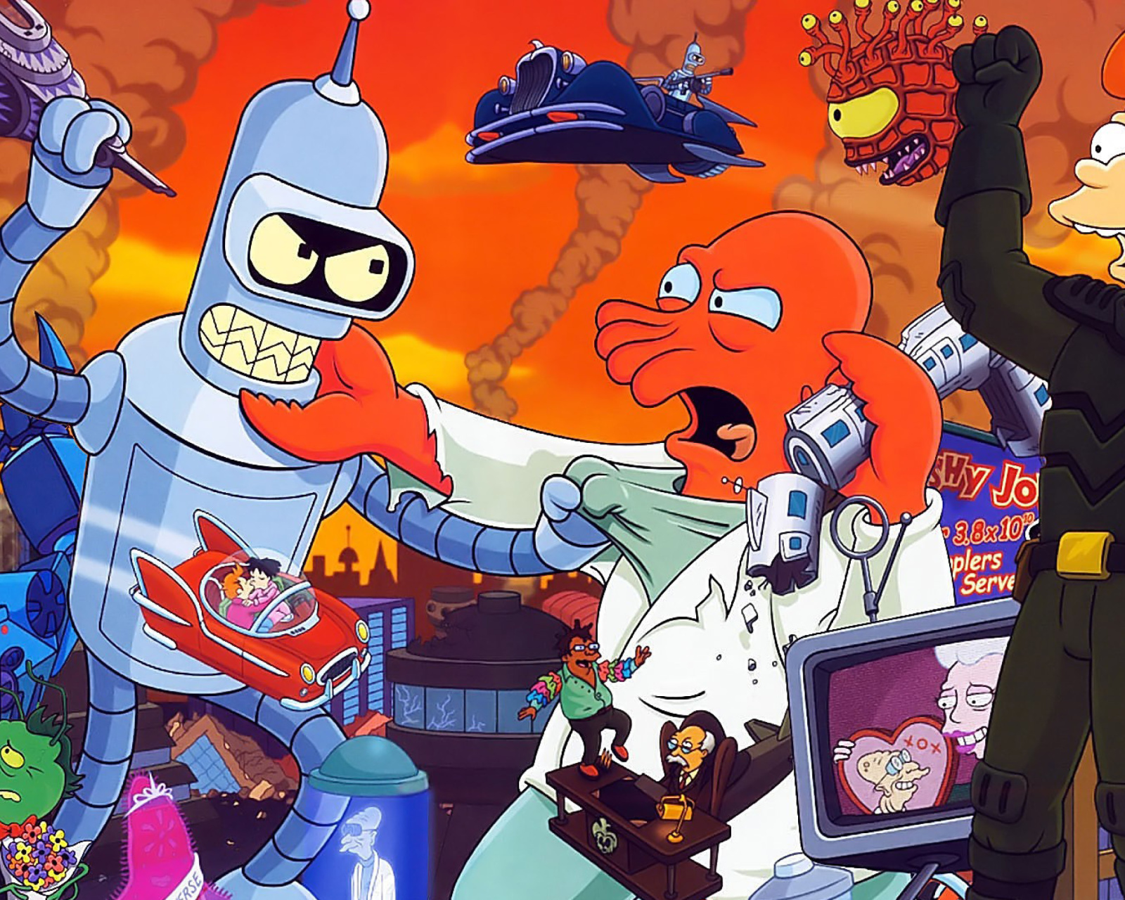 Fondo de pantalla Futurama 1600x1280