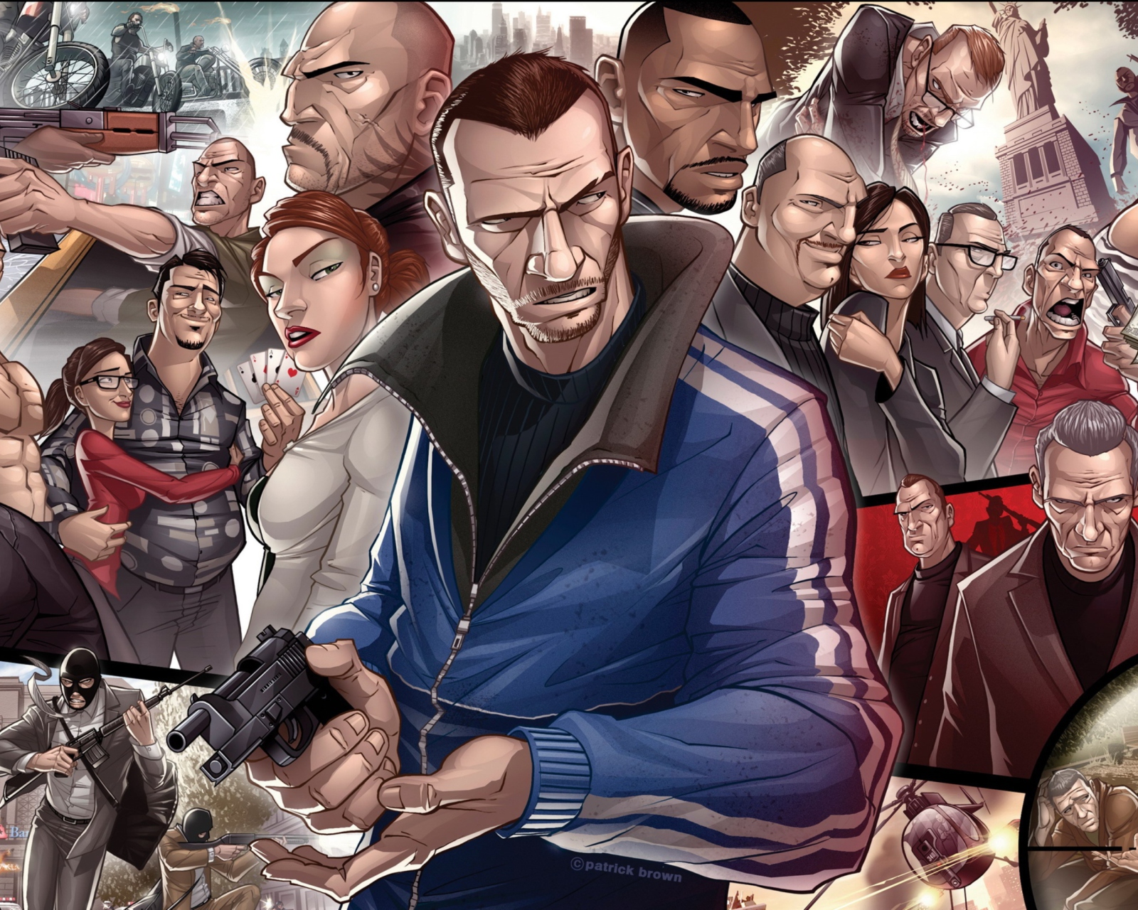 Grand Theft Auto Characters wallpaper 1600x1280