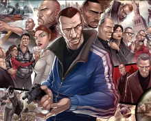 Fondo de pantalla Grand Theft Auto Characters 220x176