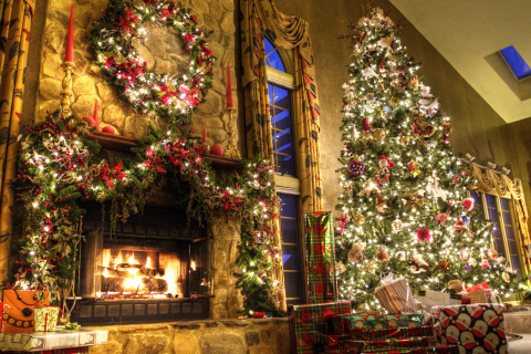 Обои Christmas Tree Decoration Ideas 480x320