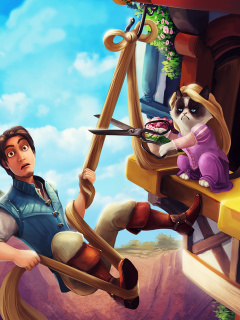 Grumpy cat Disney screenshot #1 240x320