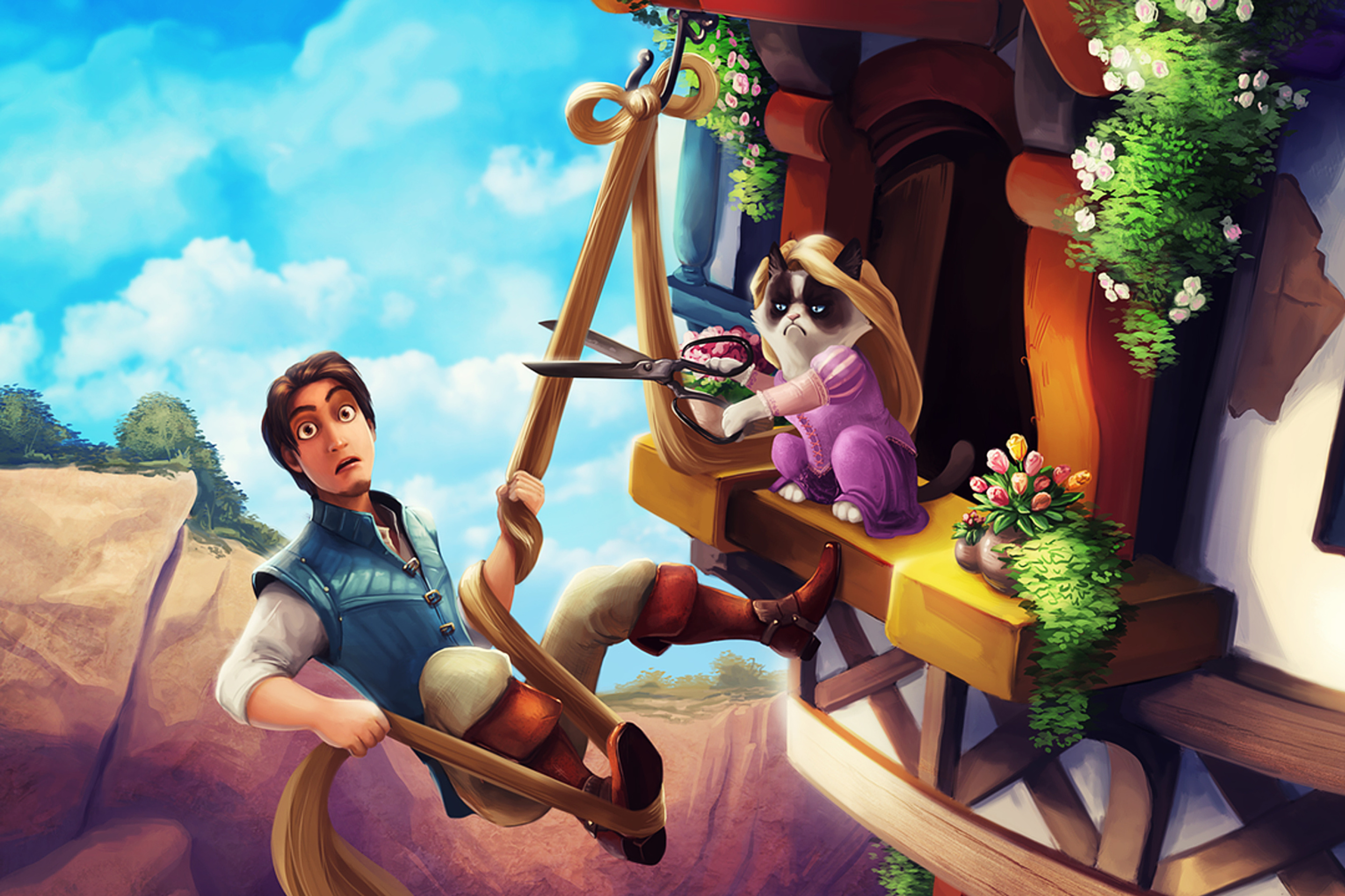 Fondo de pantalla Grumpy cat Disney 2880x1920