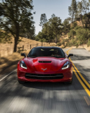 Fondo de pantalla 2014 Red Chevrolet Corvette Stingray 128x160