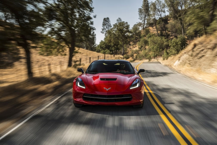 Fondo de pantalla 2014 Red Chevrolet Corvette Stingray