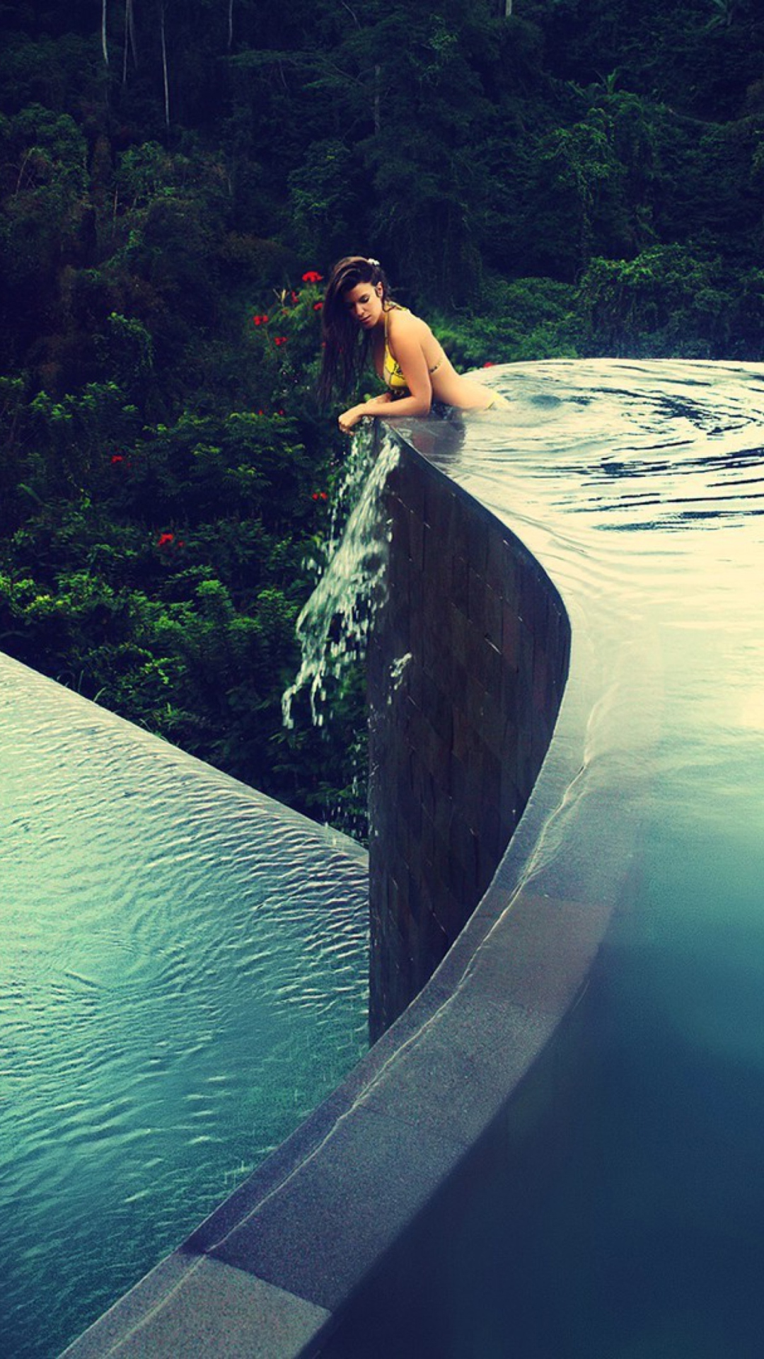 Screenshot №1 pro téma Dreamy Pool In Tropical Paradise 1080x1920