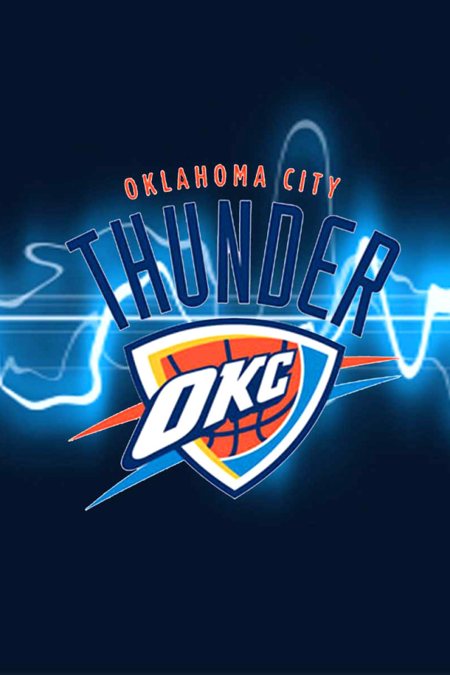 Screenshot №1 pro téma Oklahoma City Thunder Logo 3D 640x960