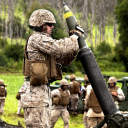 Soldier With Mortar wallpaper 128x128