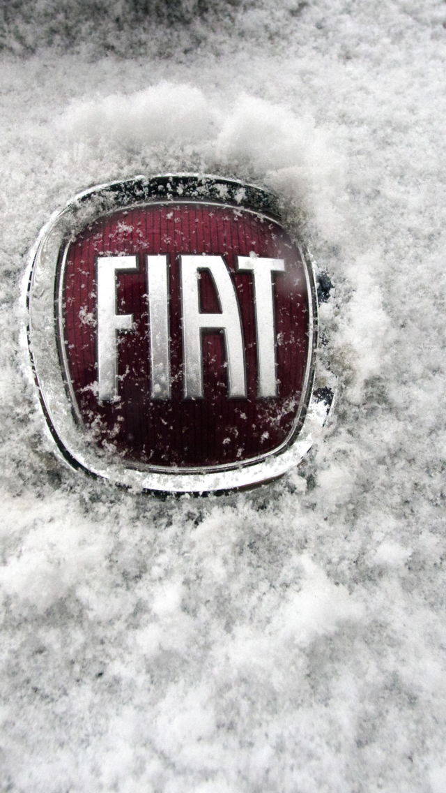 Fiat Car Emblem wallpaper 640x1136