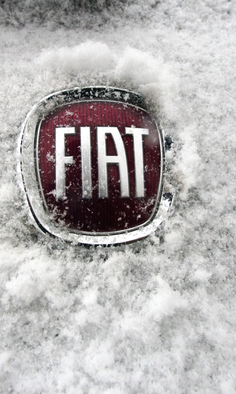 Fondo de pantalla Fiat Car Emblem 768x1280