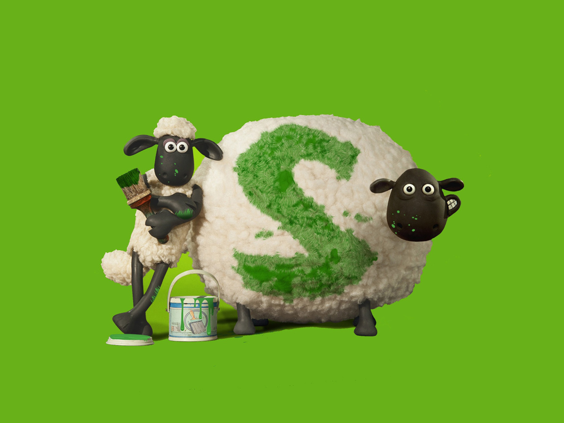 Das Shaun the Sheep Wallpaper 1152x864