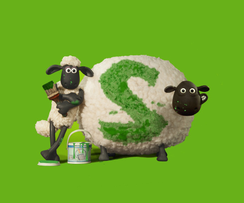 Shaun the Sheep wallpaper 480x400