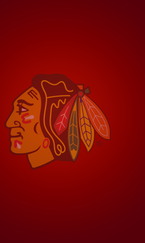 Fondo de pantalla Chicago Black Hawks 480x800