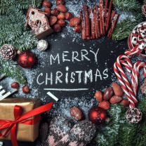 Das December Merry Christmas Happy Holidays Wallpaper 208x208