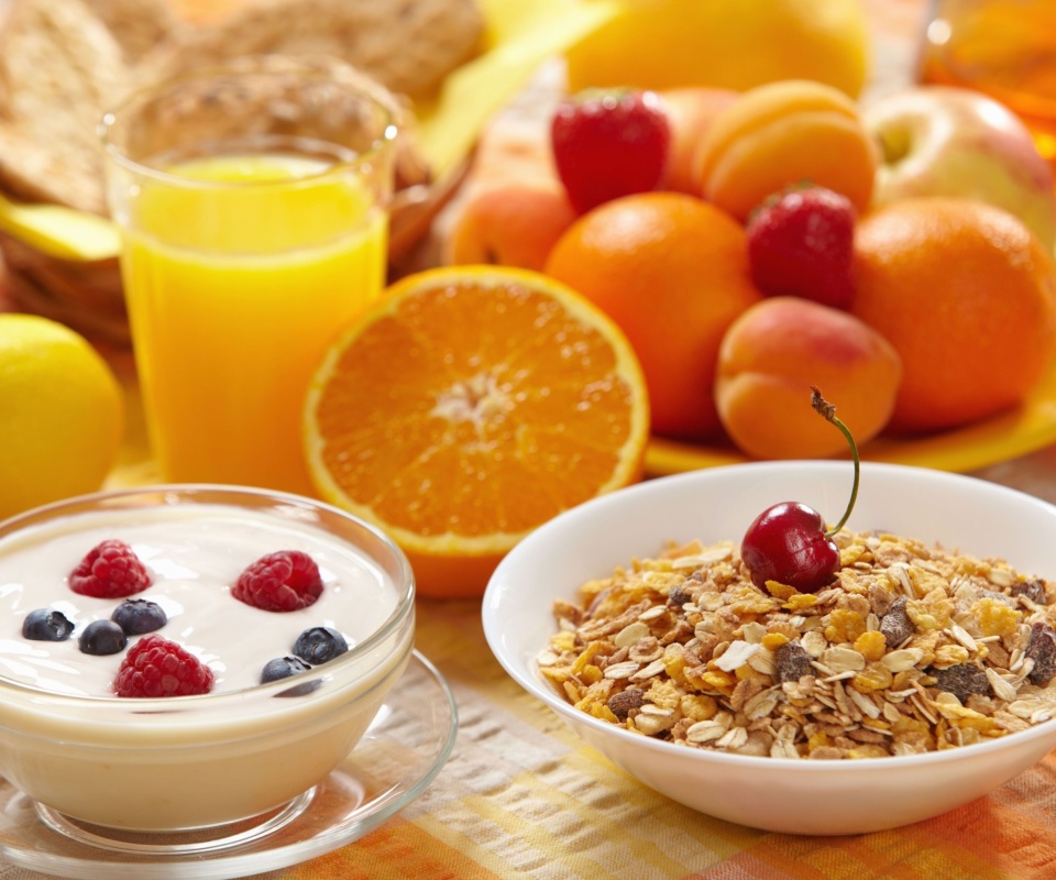 Das Healthy breakfast nutrition Wallpaper 960x800