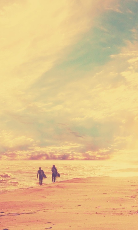 Surfing, Beach & Ocean wallpaper 480x800