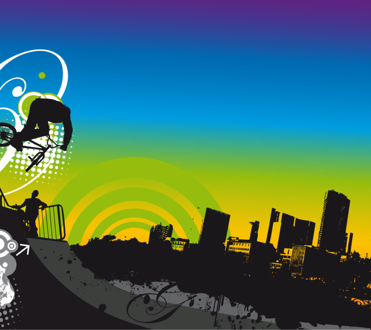 Das Urban BMX Wallpaper 1440x1280