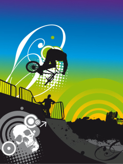 Das Urban BMX Wallpaper 240x320