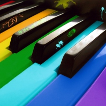 Screenshot №1 pro téma Colorful Piano Keyboard 208x208