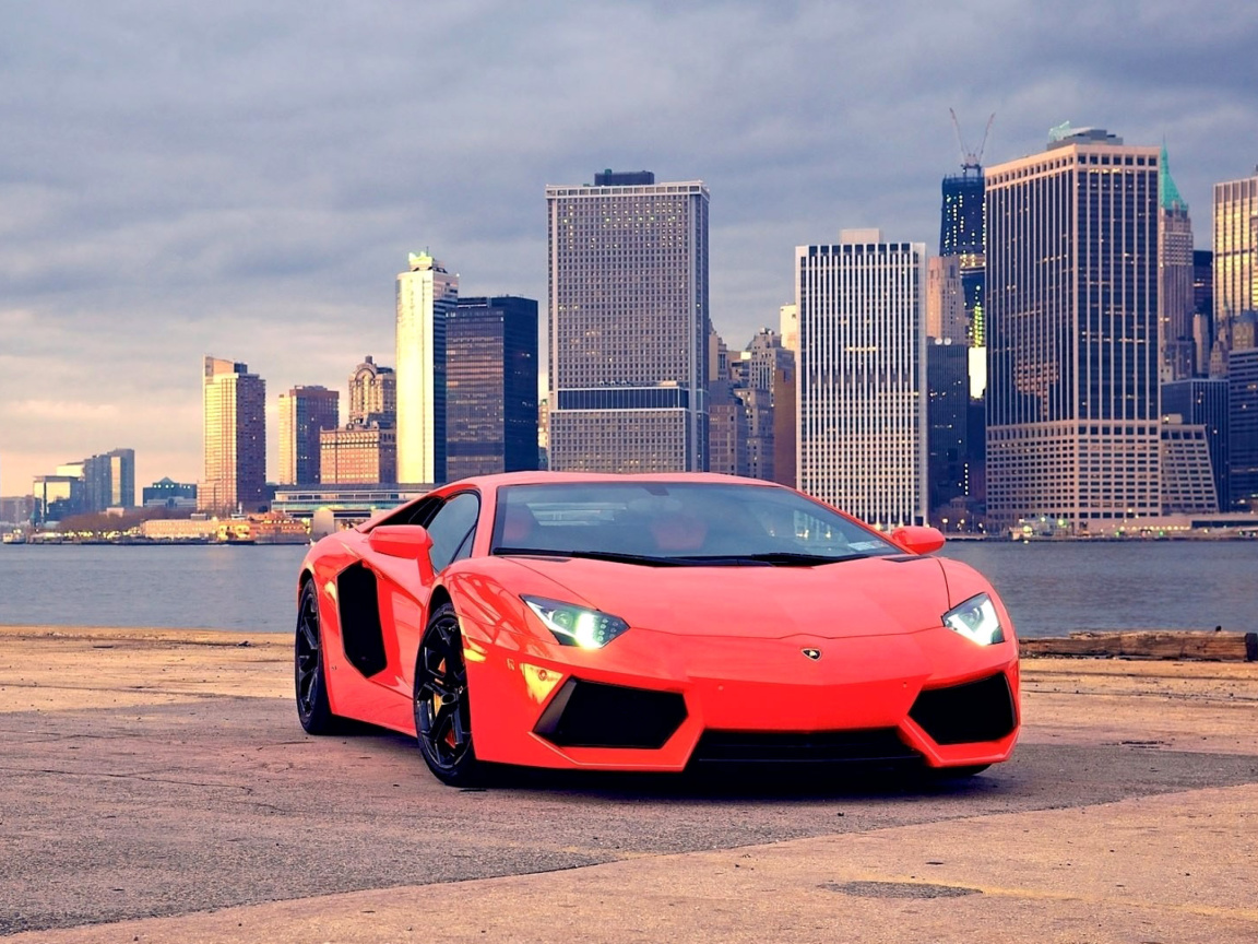 Red Lamborghini screenshot #1 1152x864